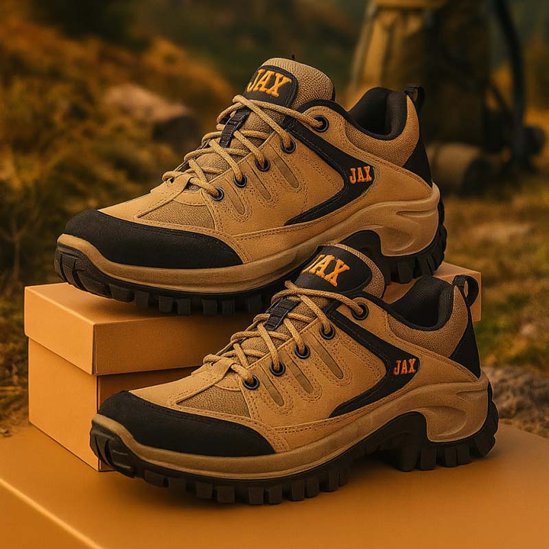 کفش ساقدار مردانه کرم مدل JAX